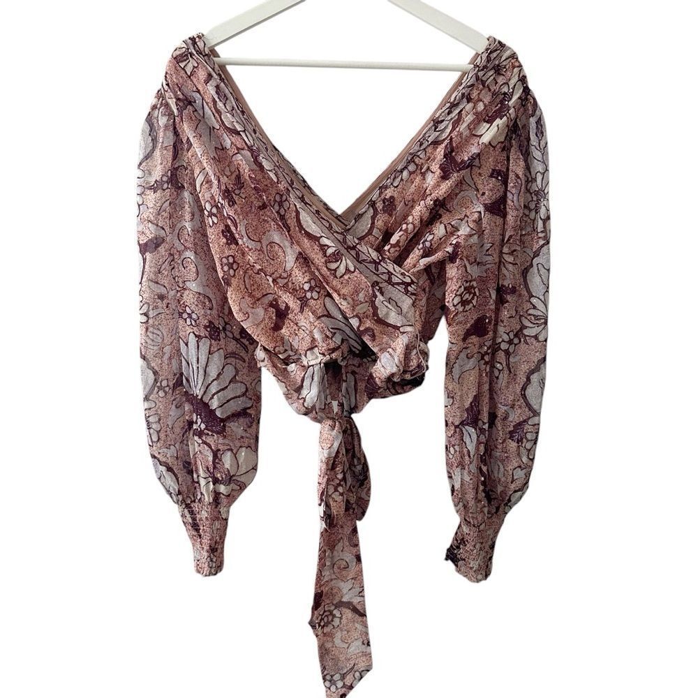 Ulla Johnson Pink Floral Blouse